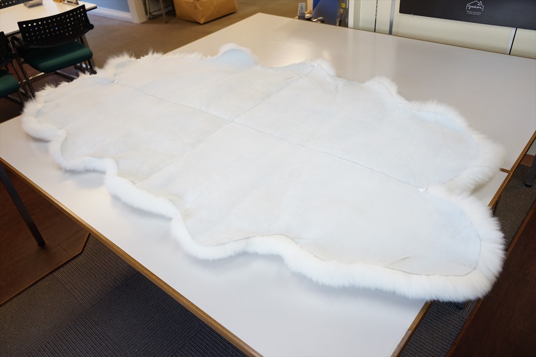 長毛フリースラグ